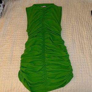Green Zara mini dress